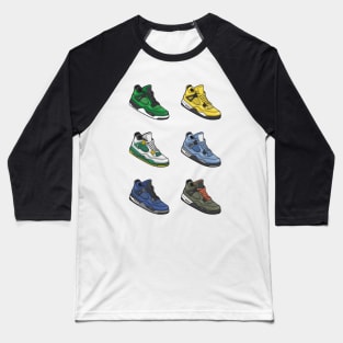 AJ 4 Retro Sneaker Collector Baseball T-Shirt